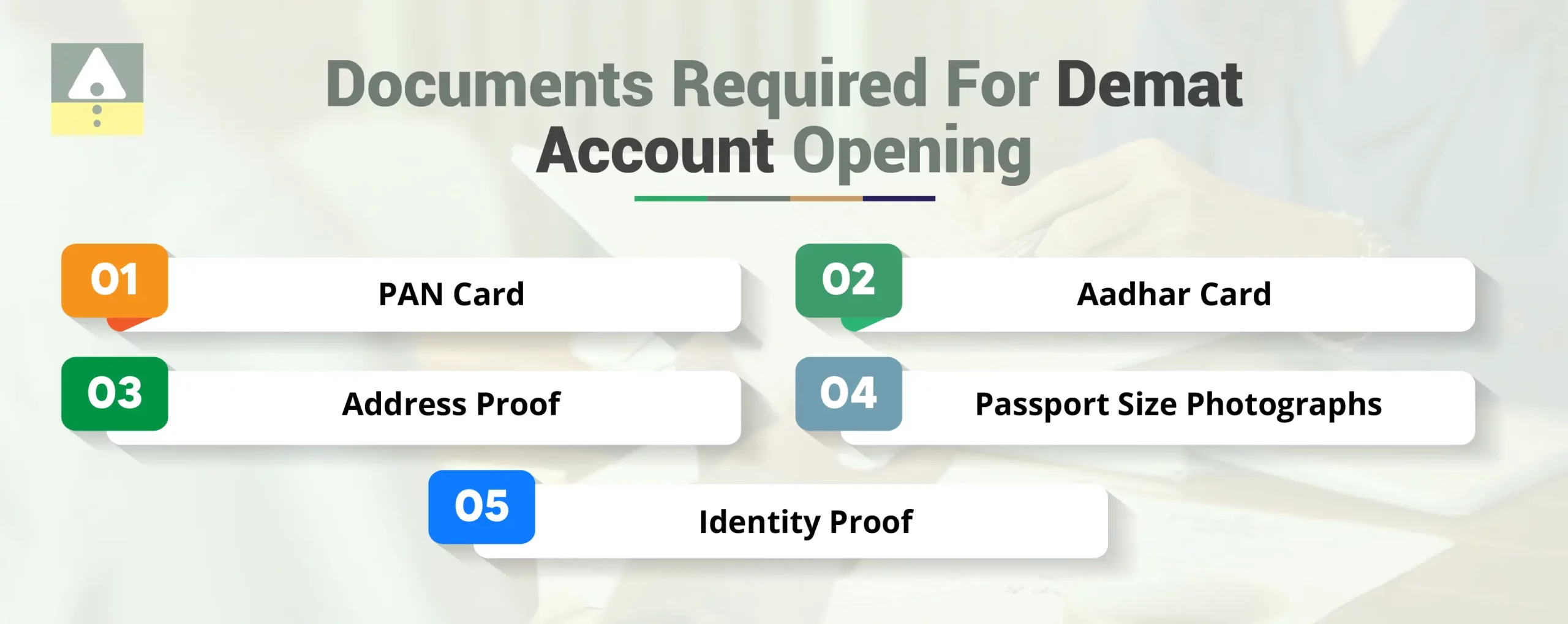 Documents Required For Opening Demat Account