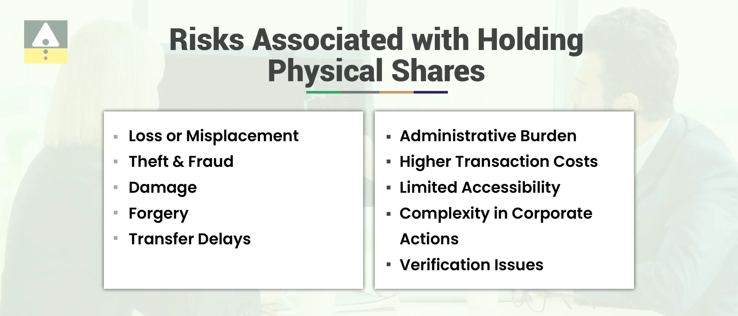 Risks Associated with Holding Physical Shares