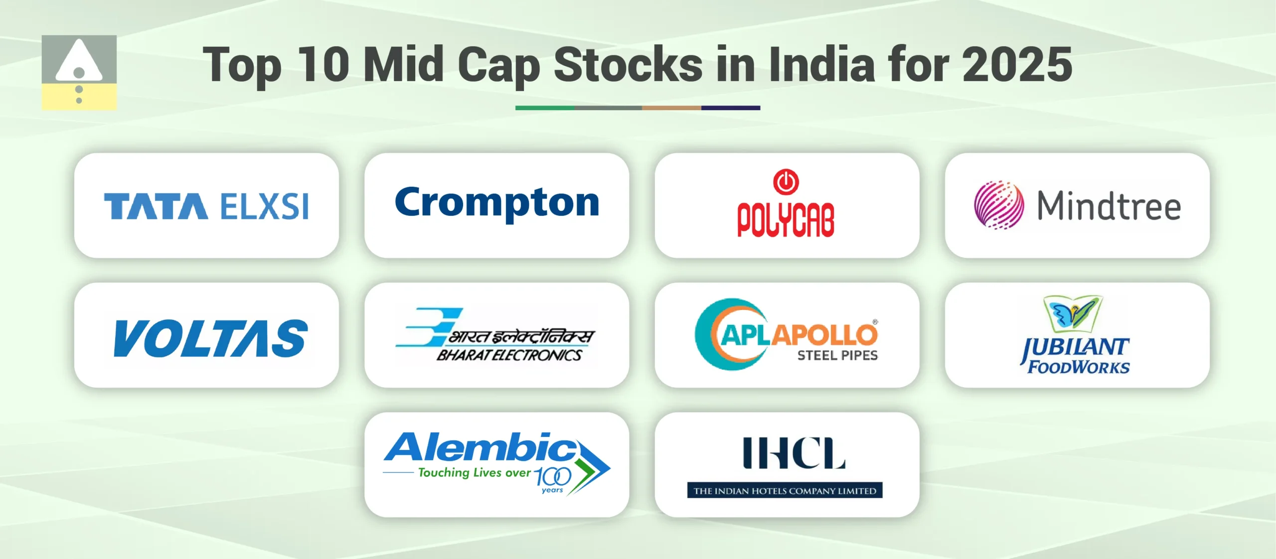 Top 10 Mid Cap Stocks in India for 2025