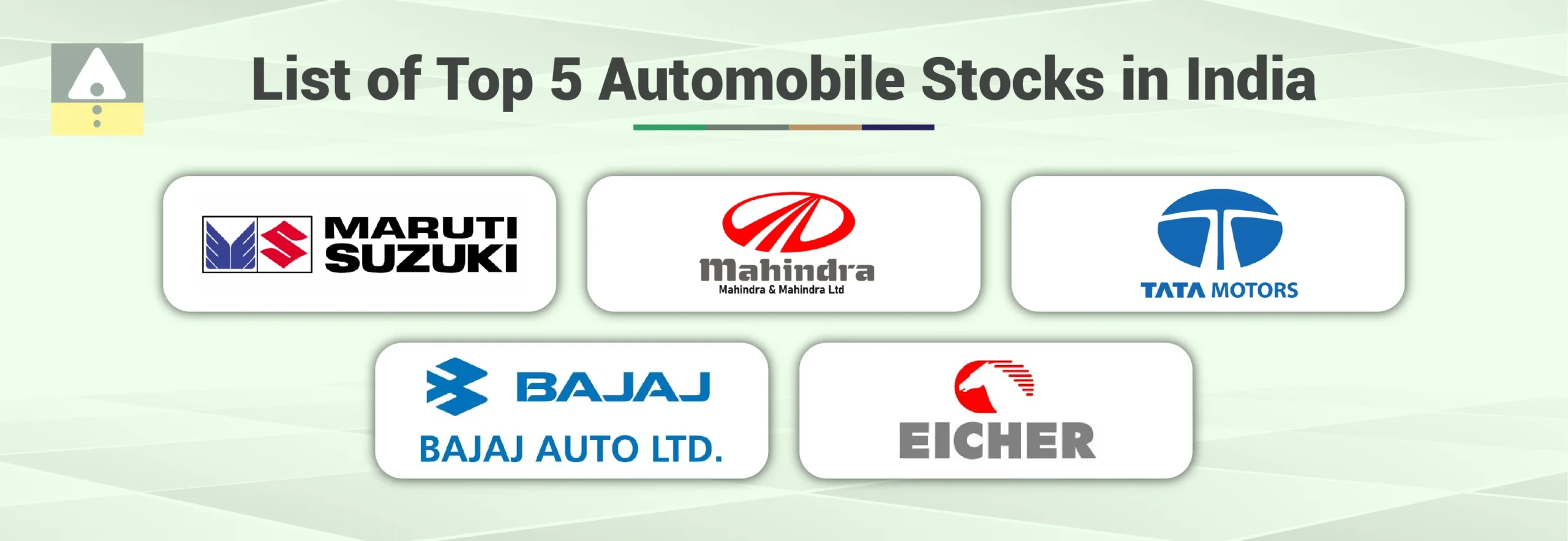 List of Top 5 Automobile Stocks in India