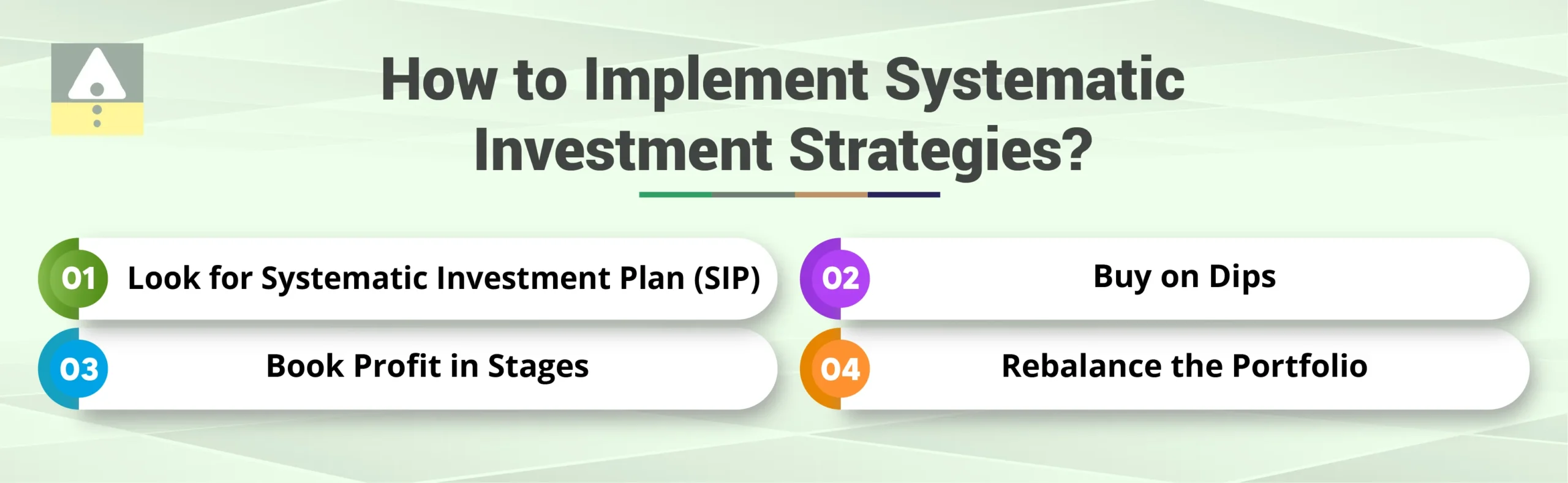 Use Systematic Investment Strategies