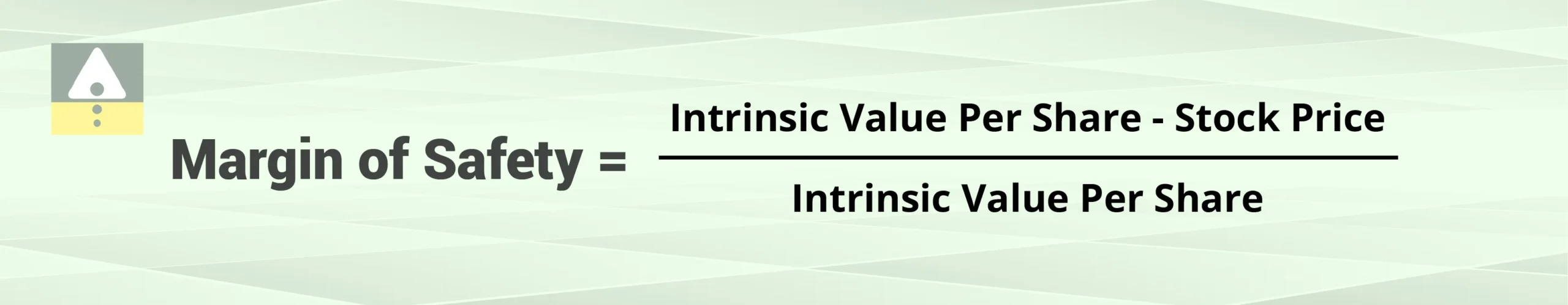 Margin of Safety Formula